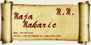 Maja Makarić vizit kartica